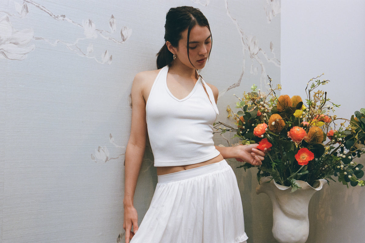 Ribbed Halter Top
