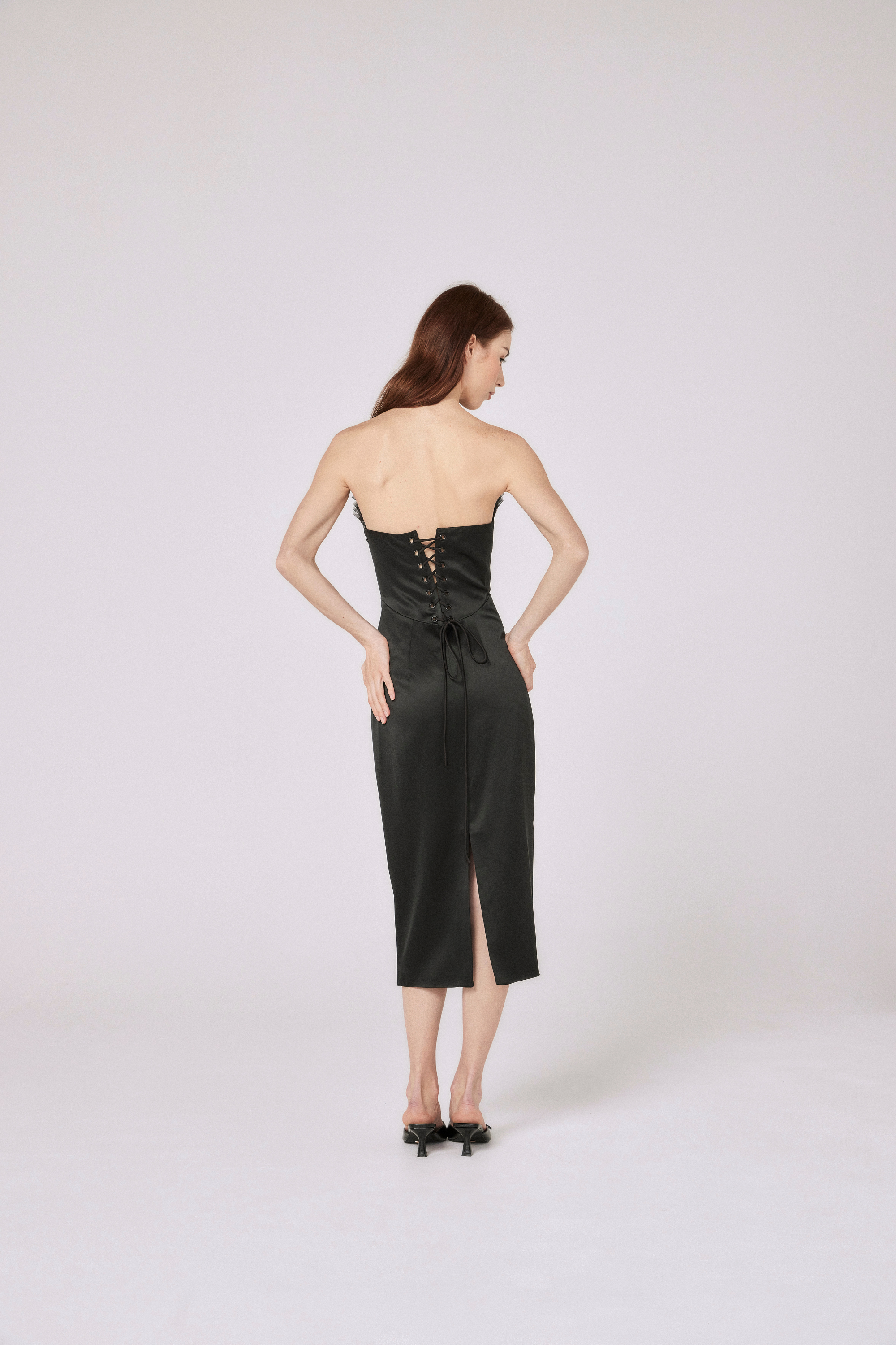 Sabrina Corseted Midi Dress