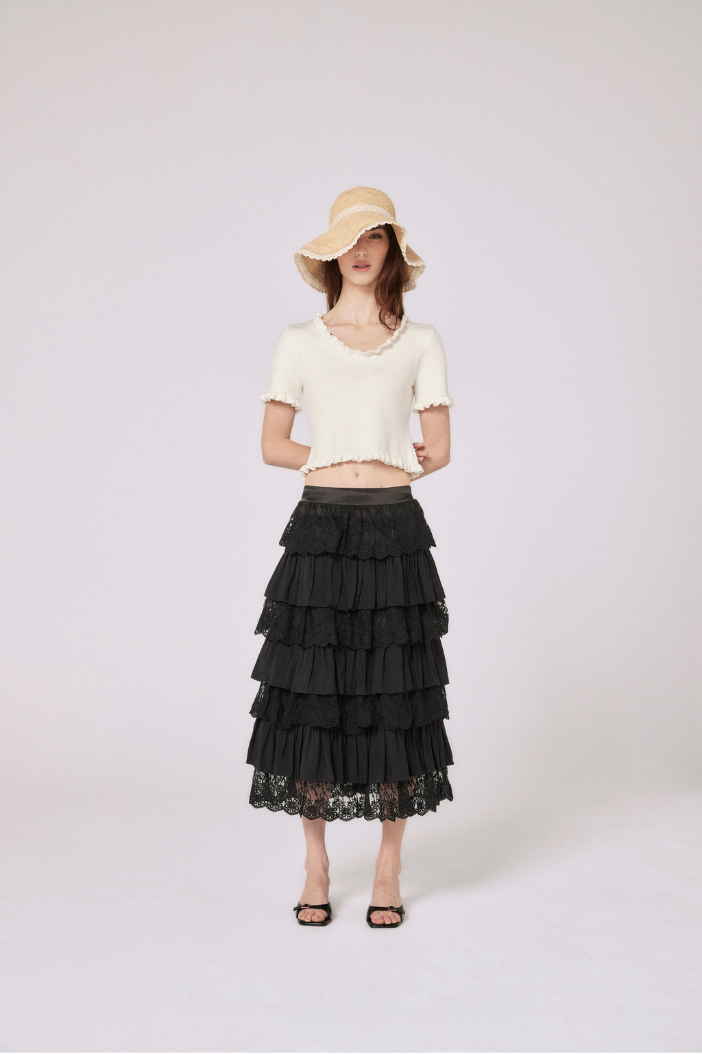 Chloe Knit Top - Cloud