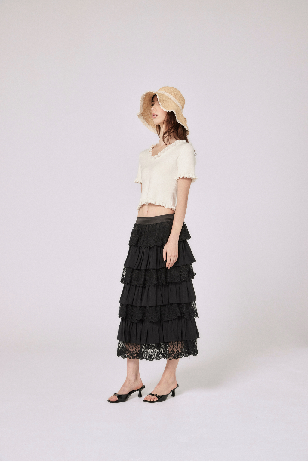 Chloe Knit Top - Cloud