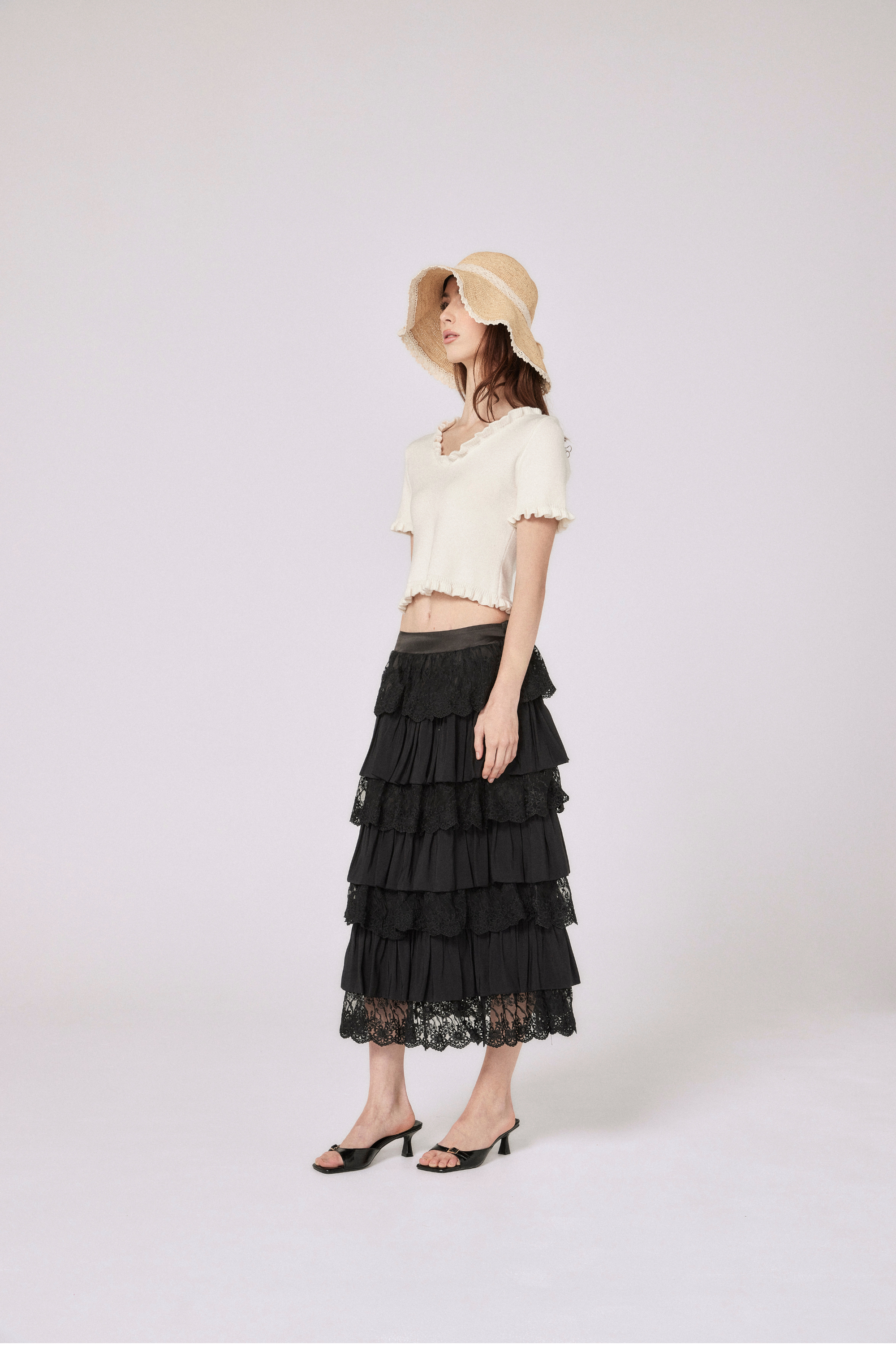 Chloe Knit Top - Cloud