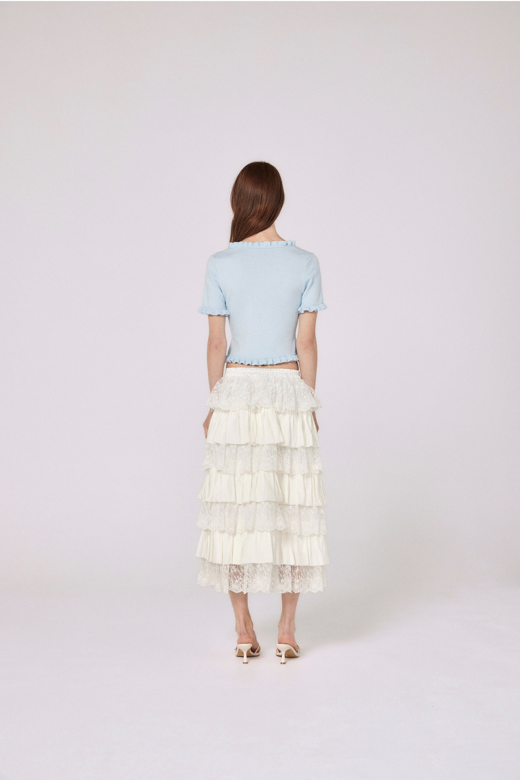 Chloe Knit Top - Baby Blue