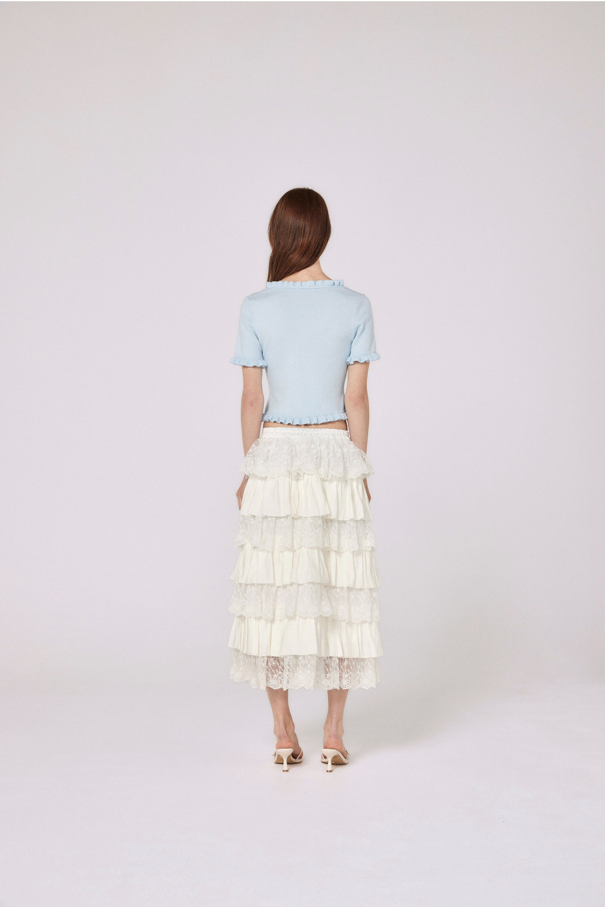 Chloe Knit Top - Baby Blue