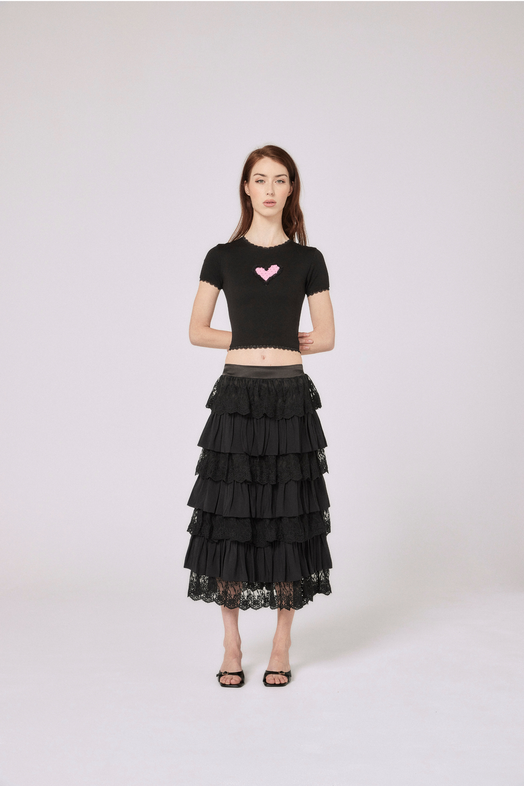Nana Baby Tee - Black