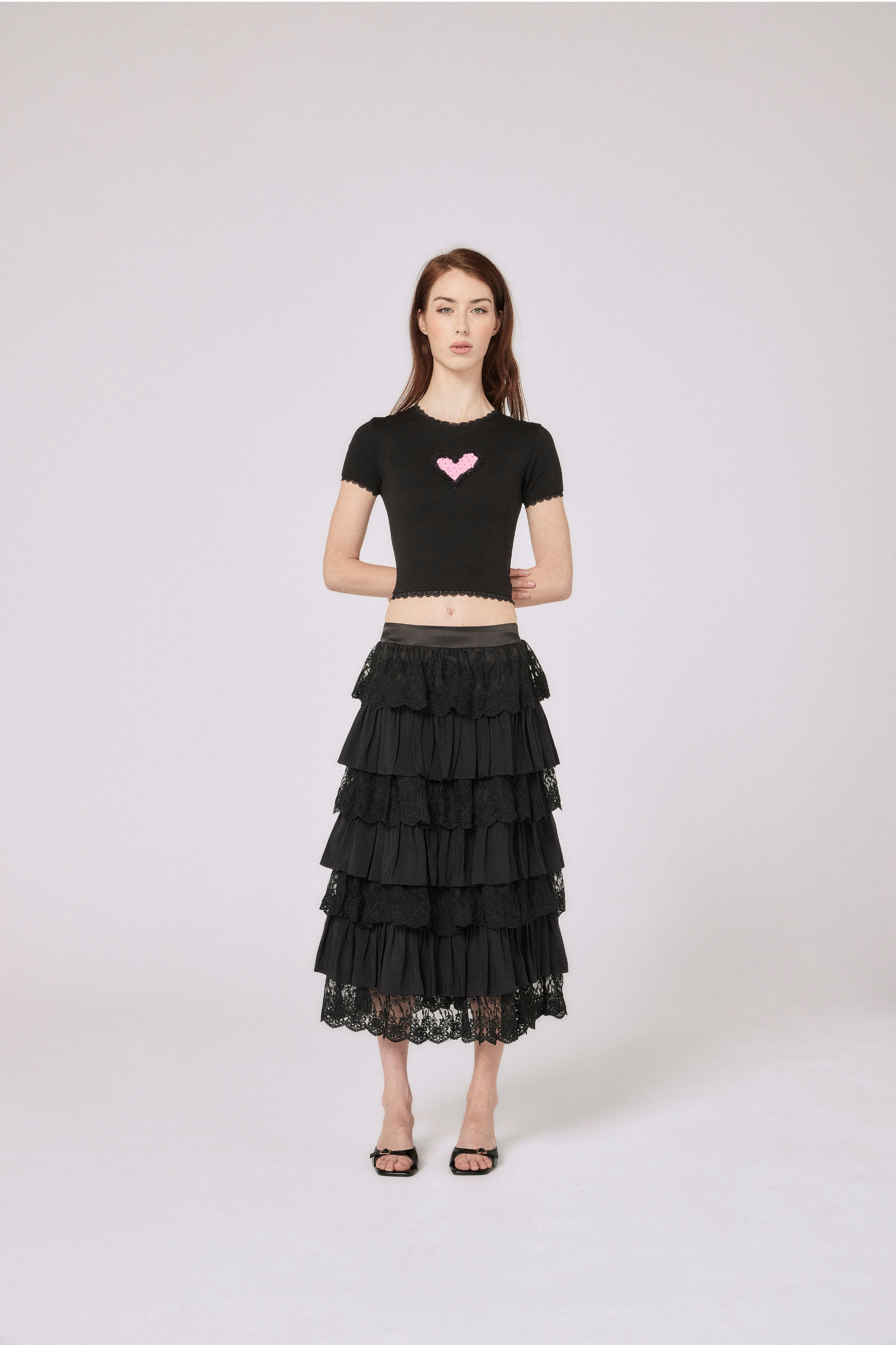Nana Baby Tee - Black