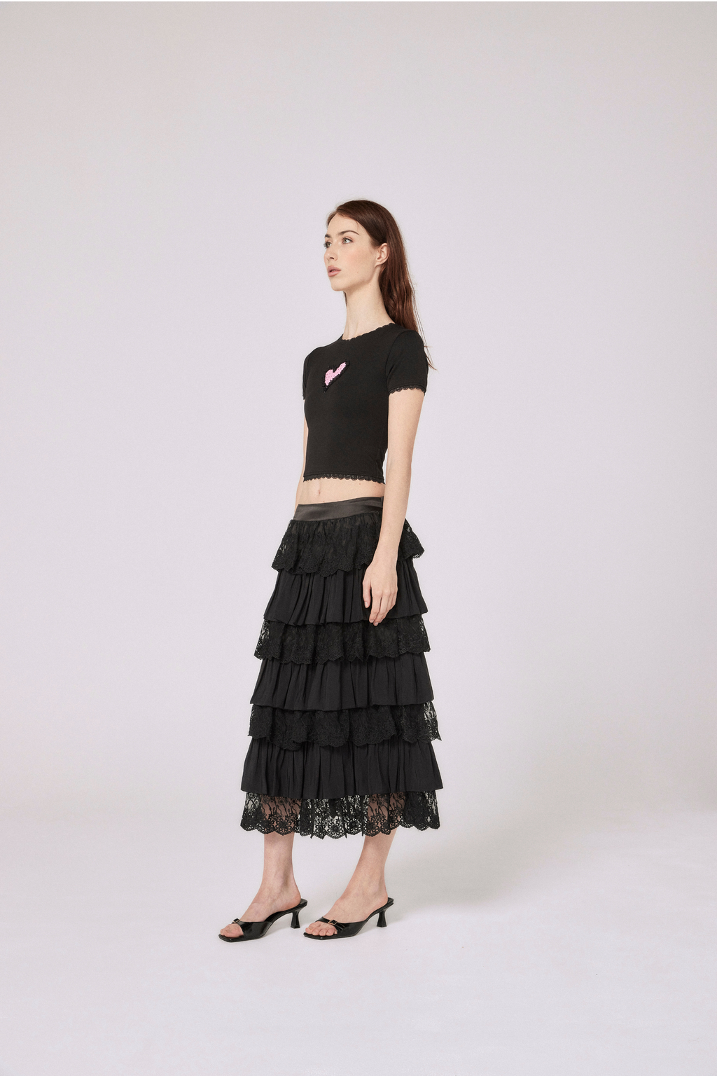 Nana Baby Tee - Black