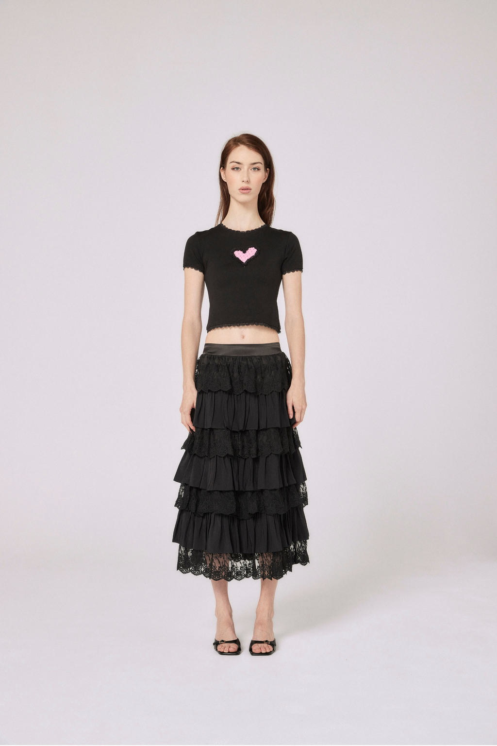 Nana Baby Tee - Black