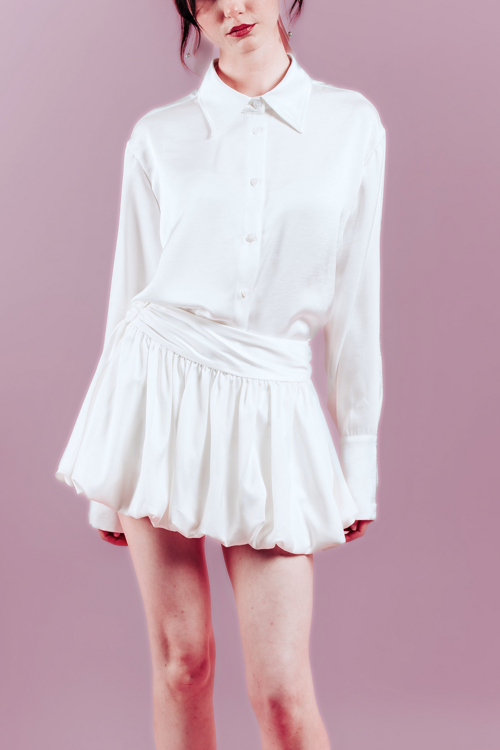 Emma Bubble Skirt - White