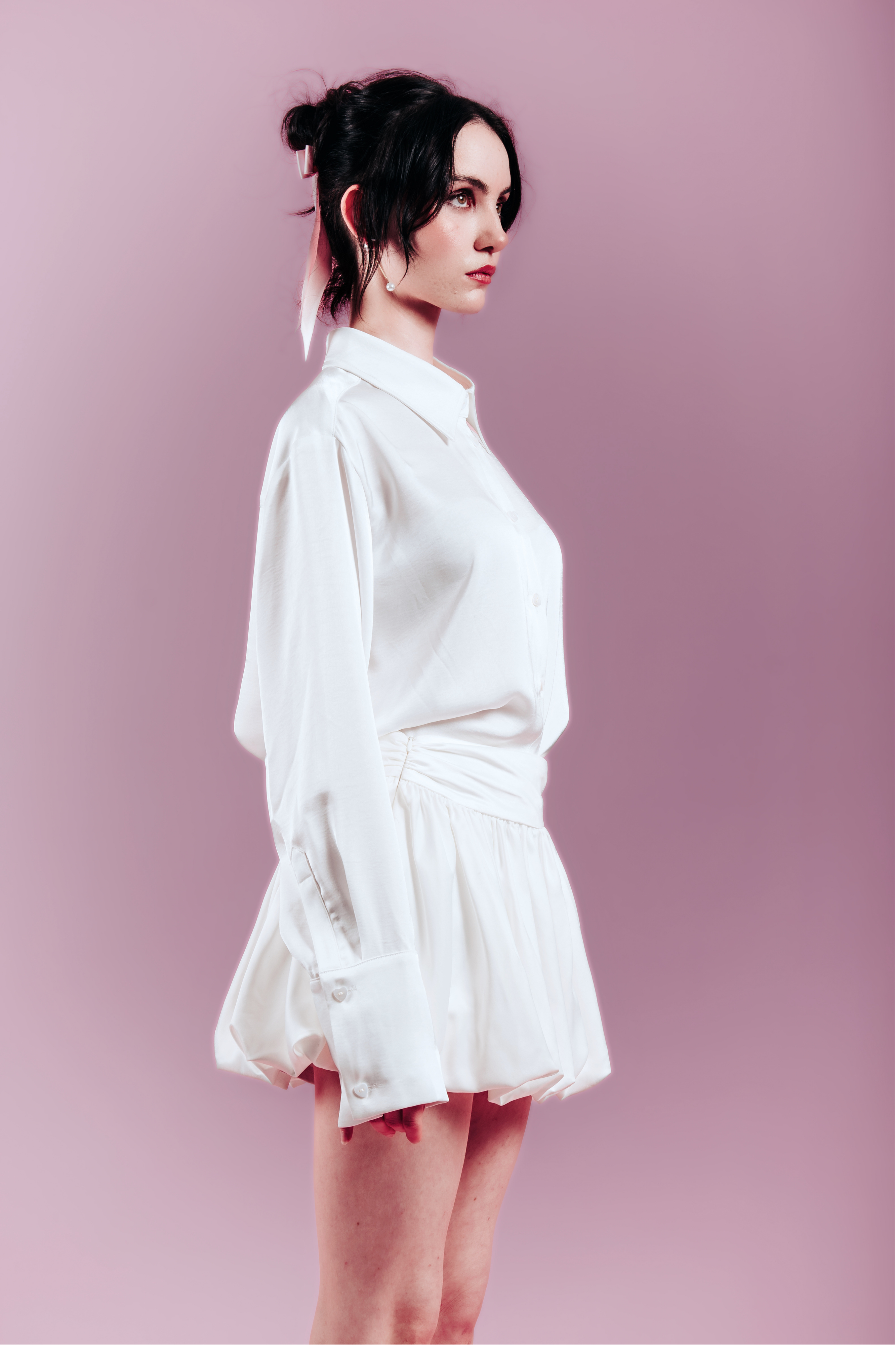 Emma Bubble Skirt - White