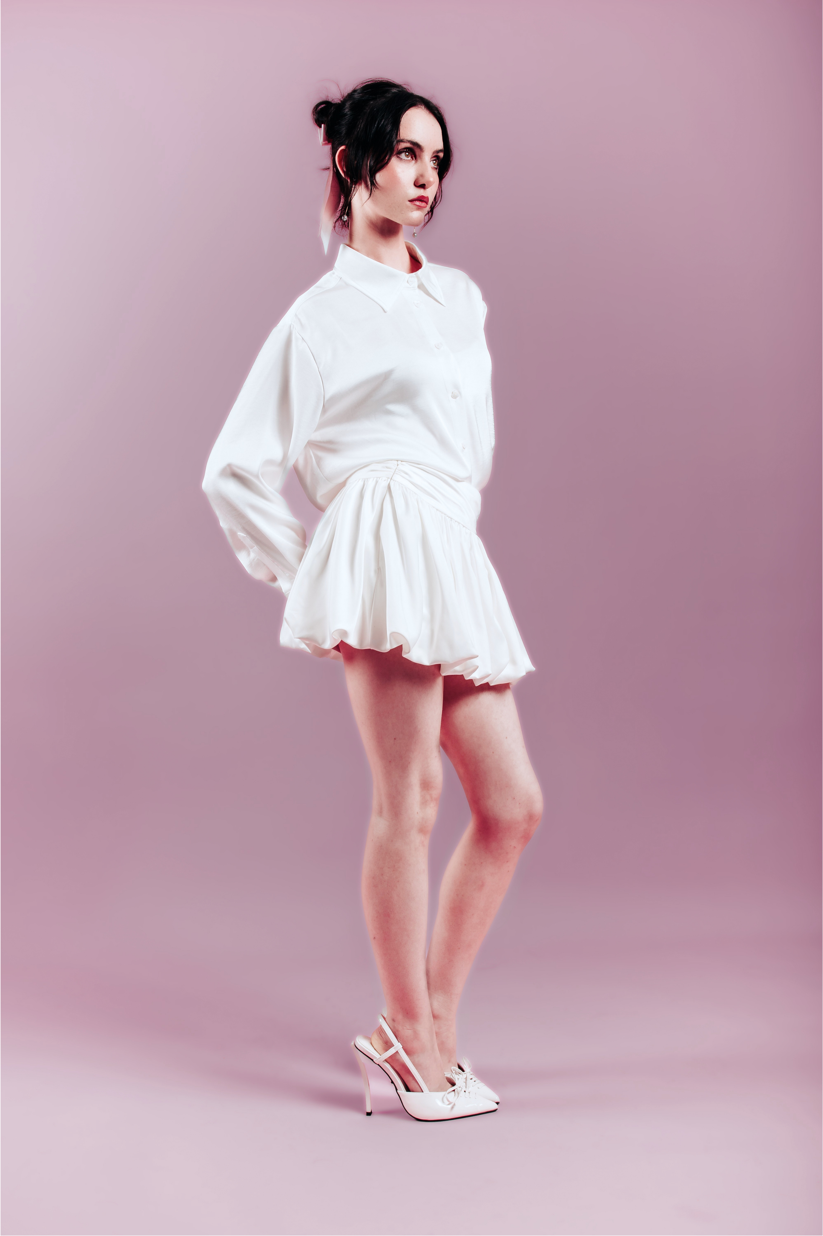 Emma Bubble Skirt - White