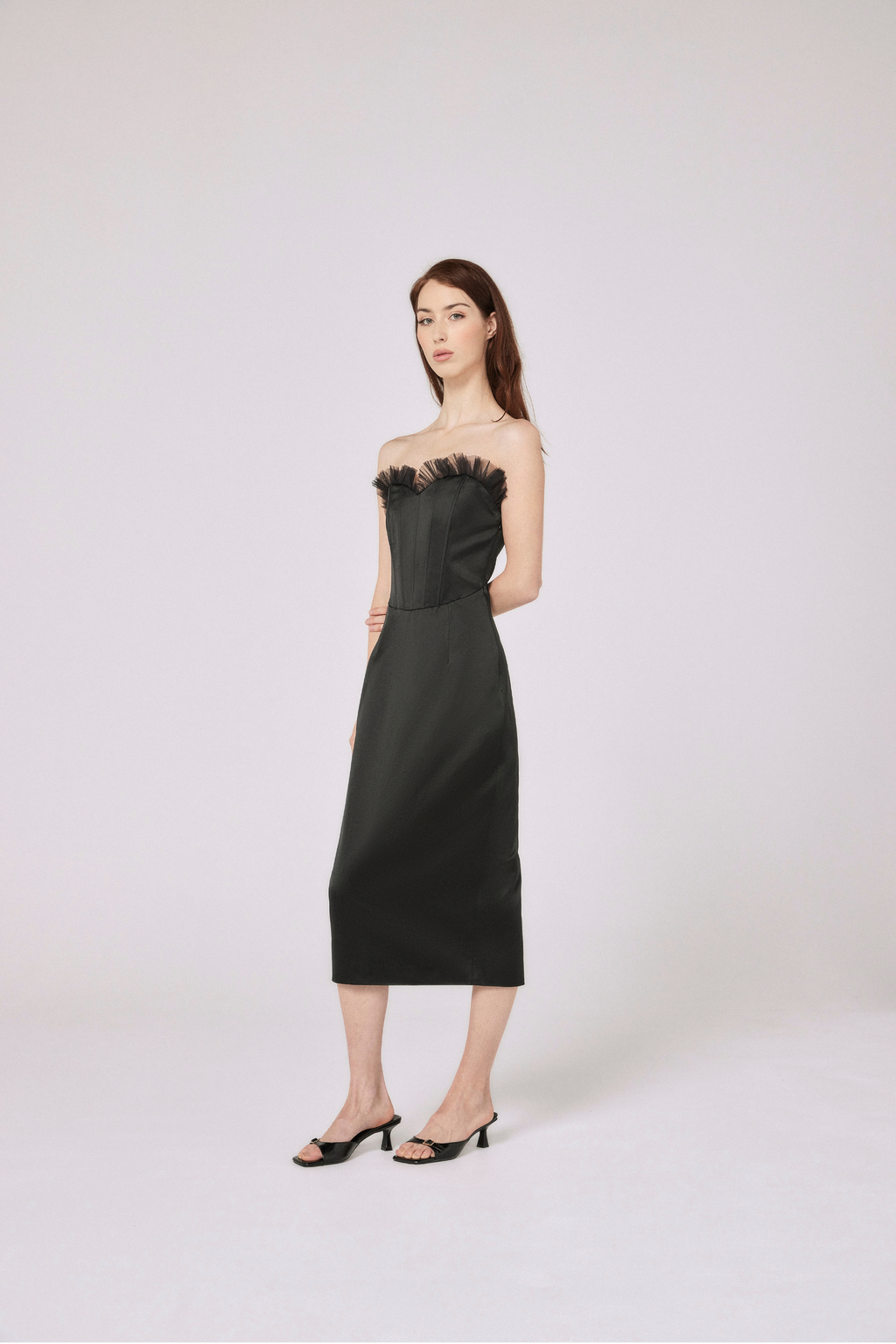 Sabrina Corseted Midi Dress