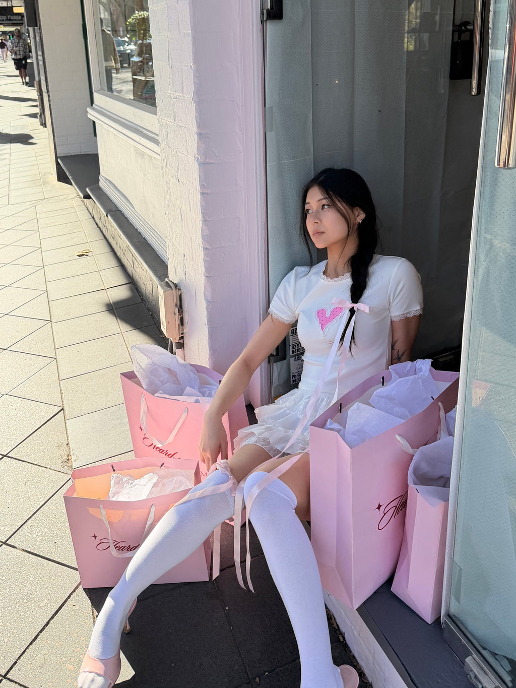 Nana Baby Tee - White