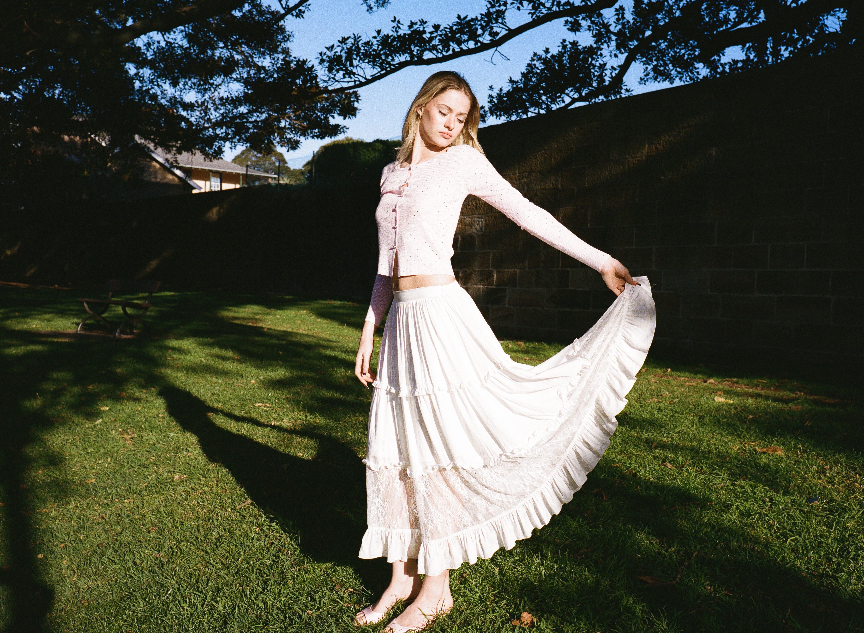 Rosé Rhinestone Knit