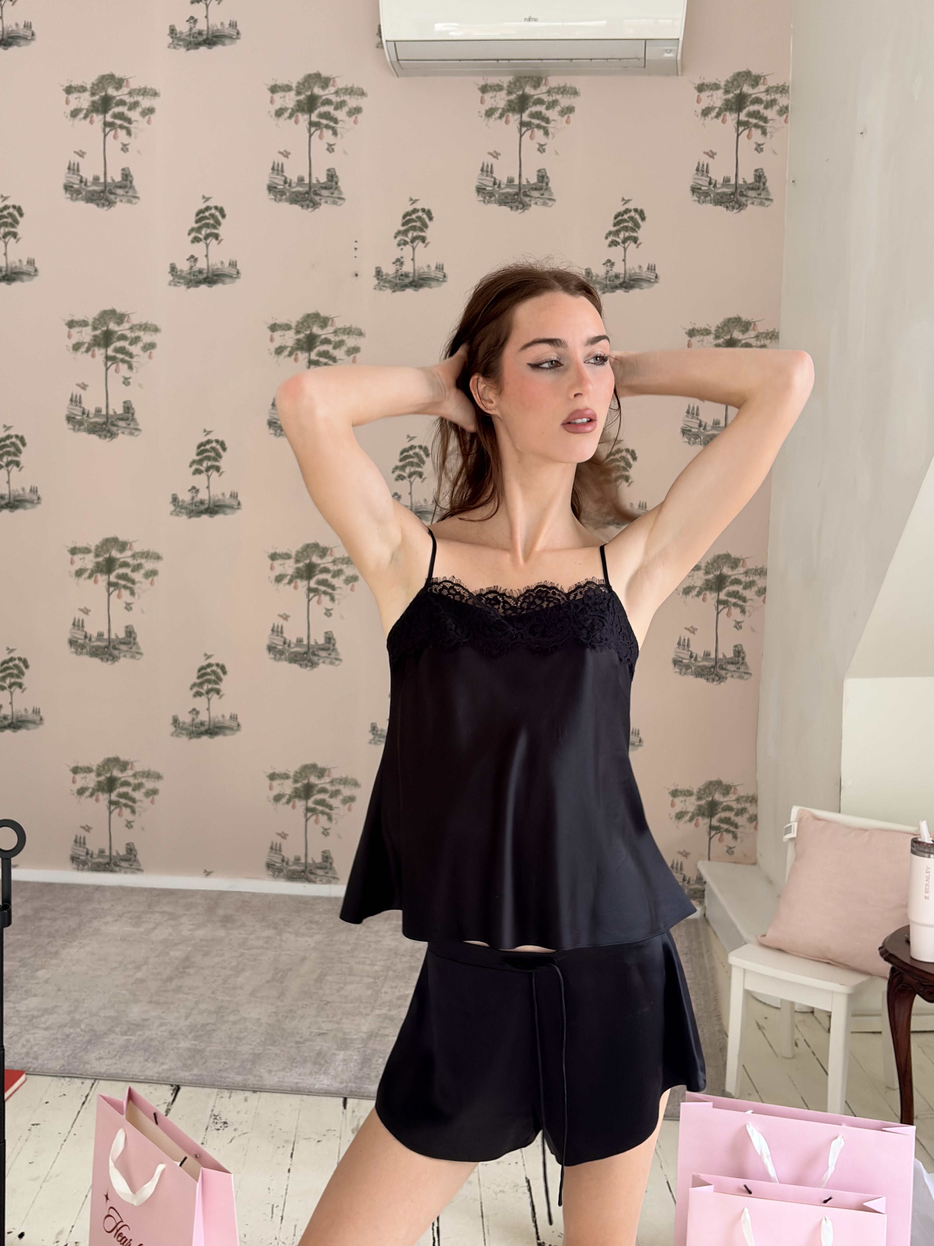 Camille Silk Lace Cami