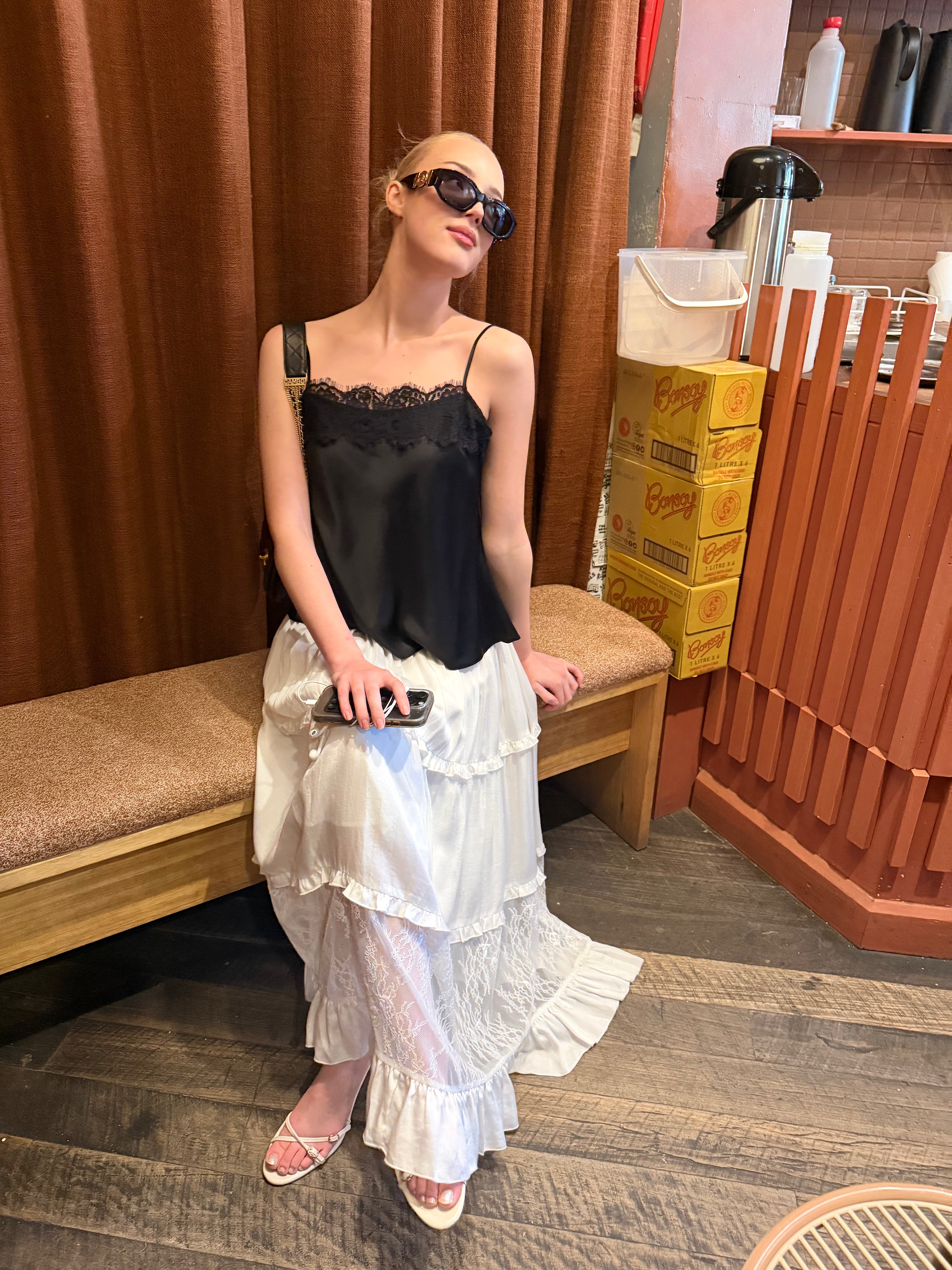 Deborah Maxi Skirt - White
