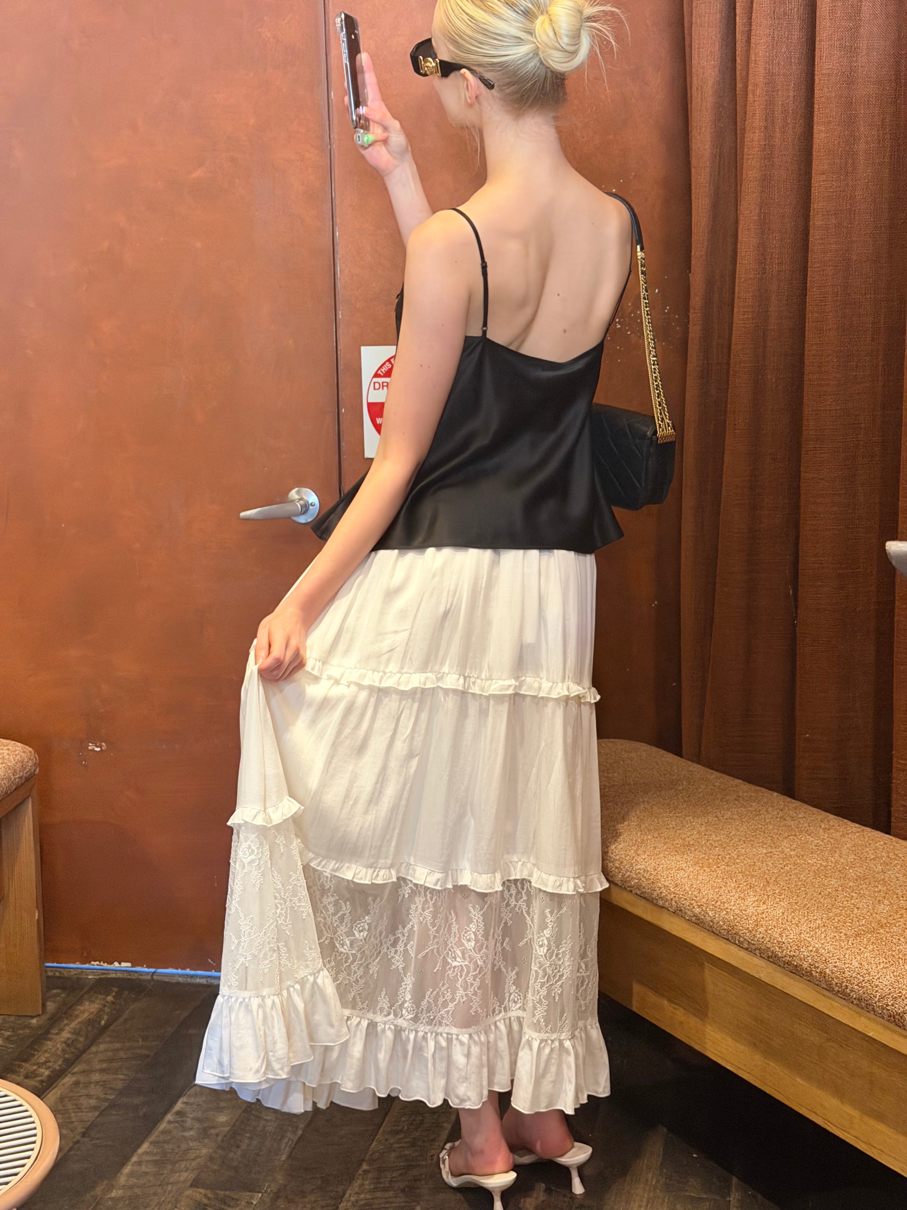Deborah Maxi Skirt - White
