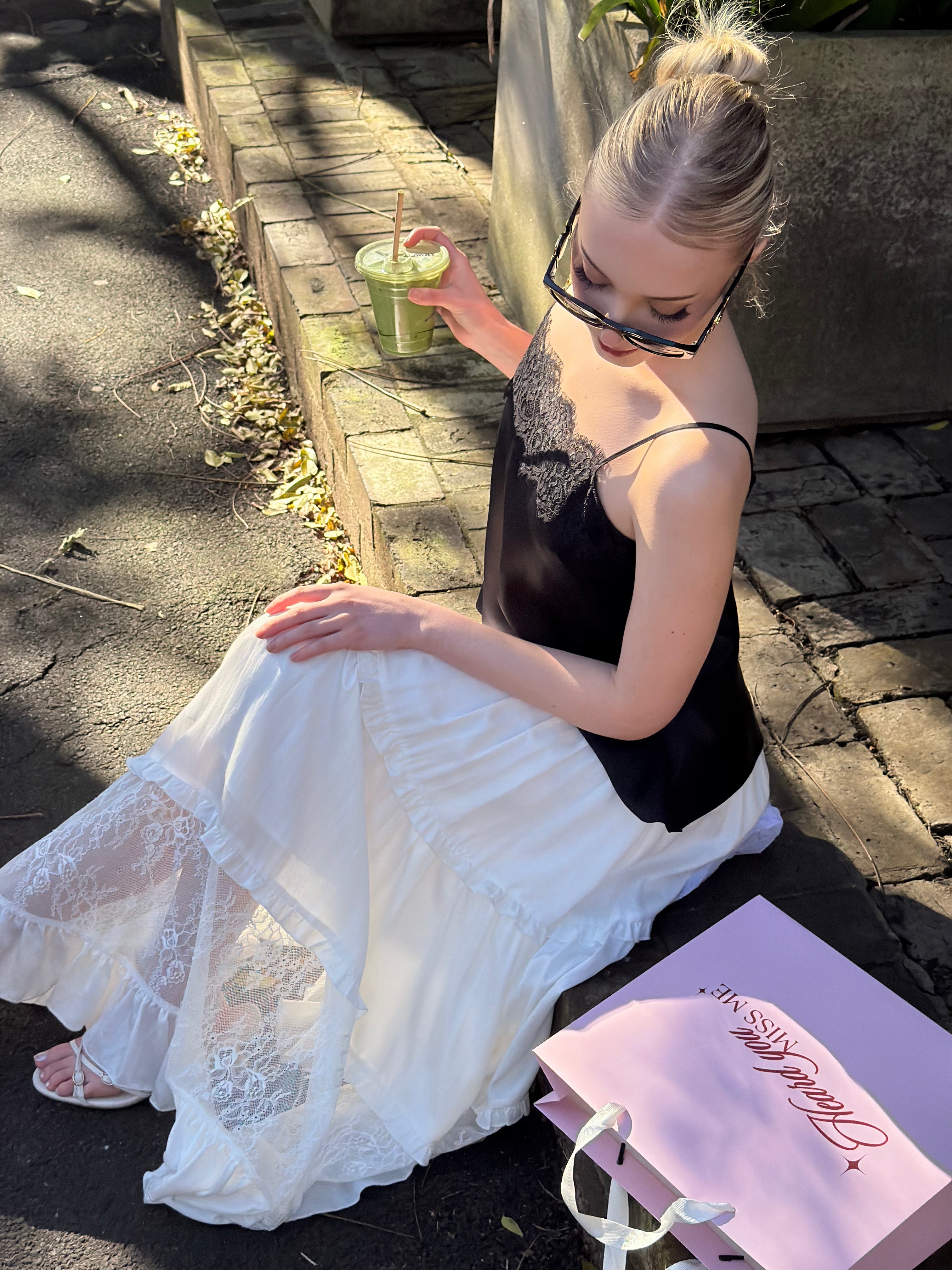 Deborah Maxi Skirt - White