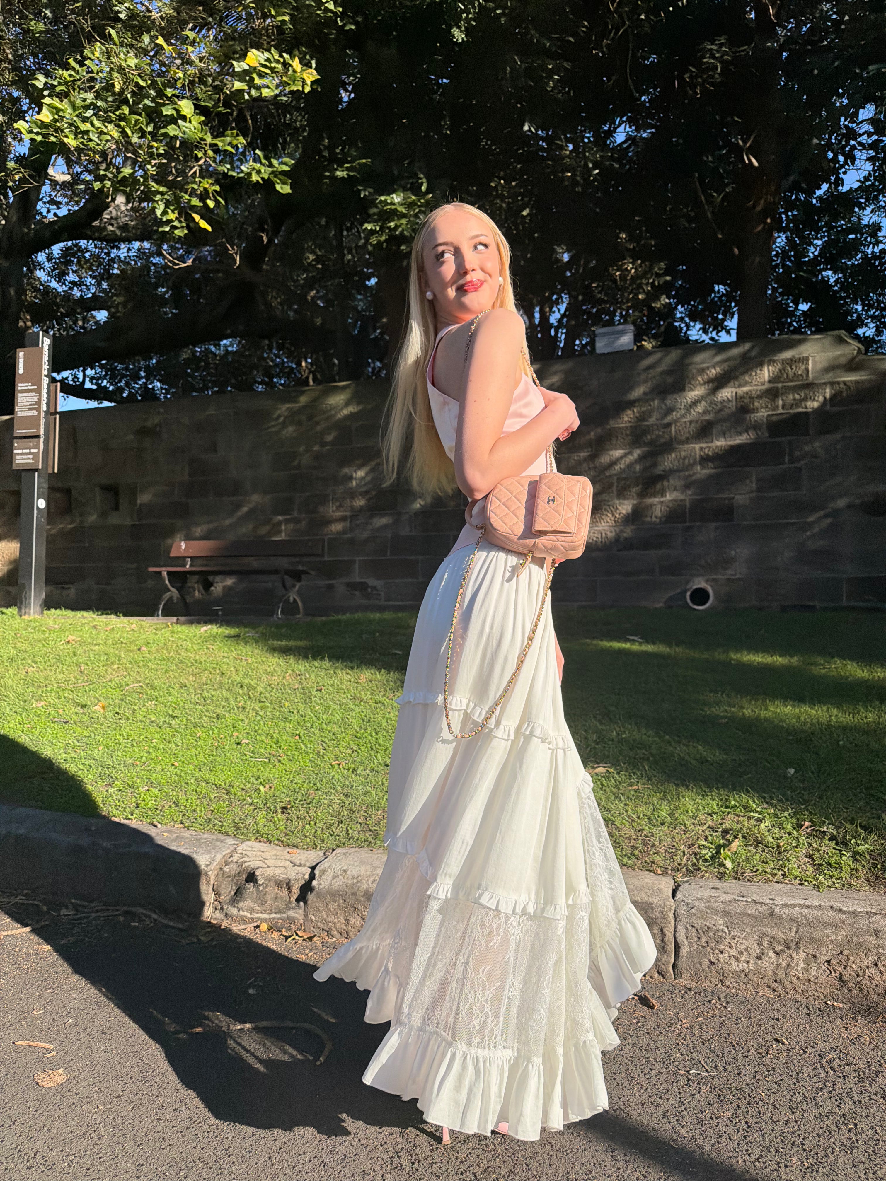 Deborah Maxi Skirt - White