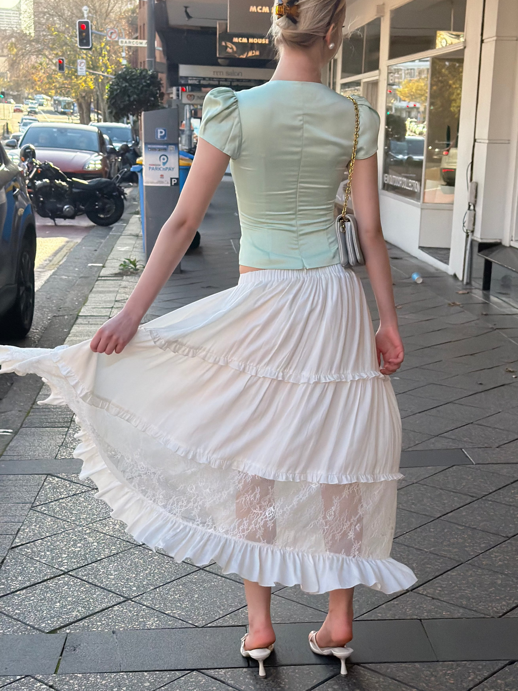 Deborah Maxi Skirt - White