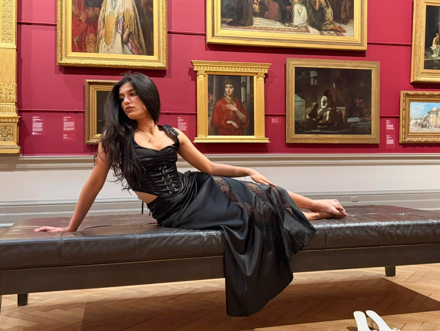 Aneeqa - Mermaid Lace Peekaboo Maxi Skirt