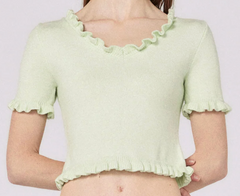 Chloe Knit Top - Mint