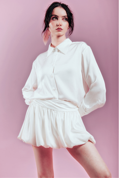 Emma Bubble Skirt - White