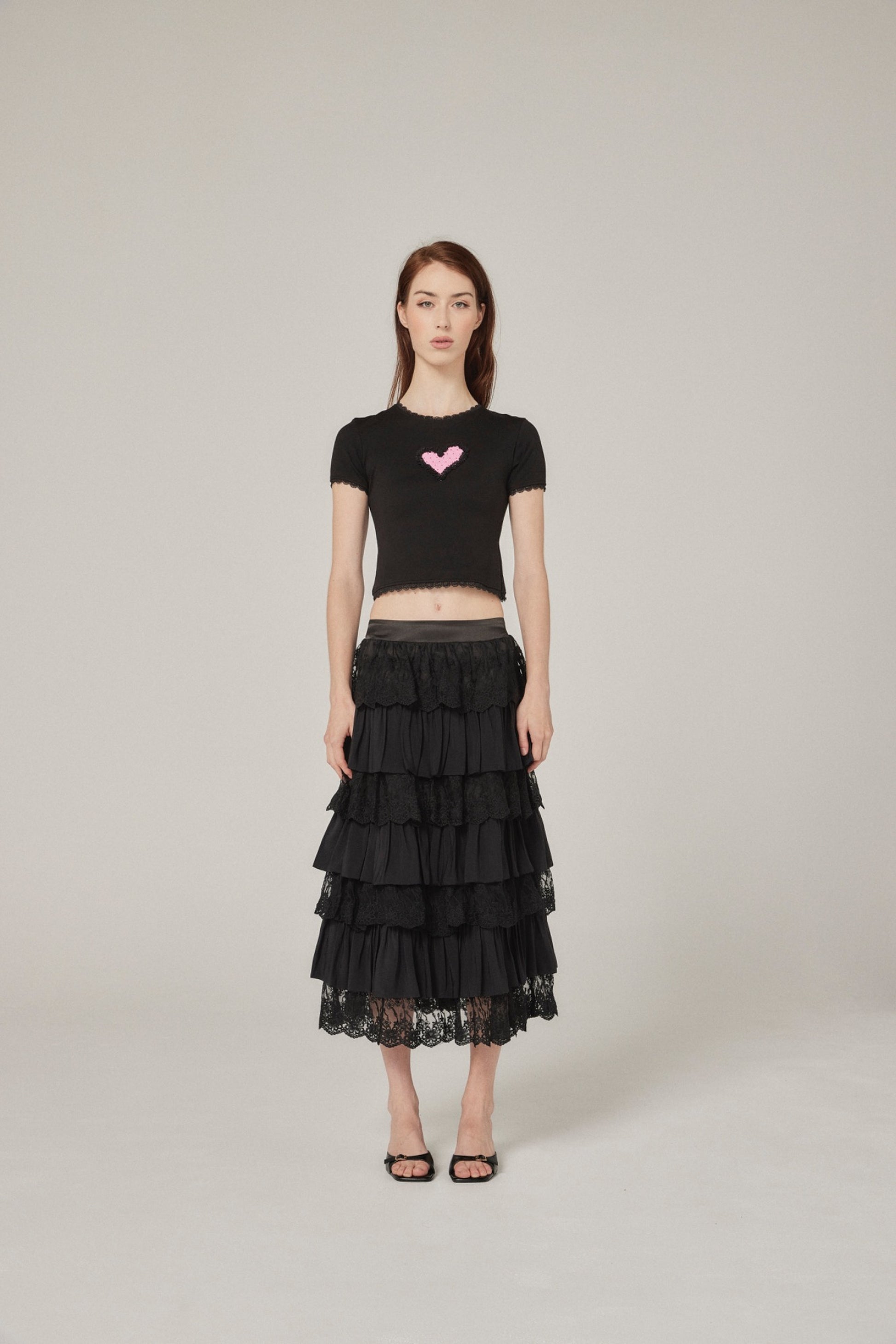 Nana Baby Tee - Black