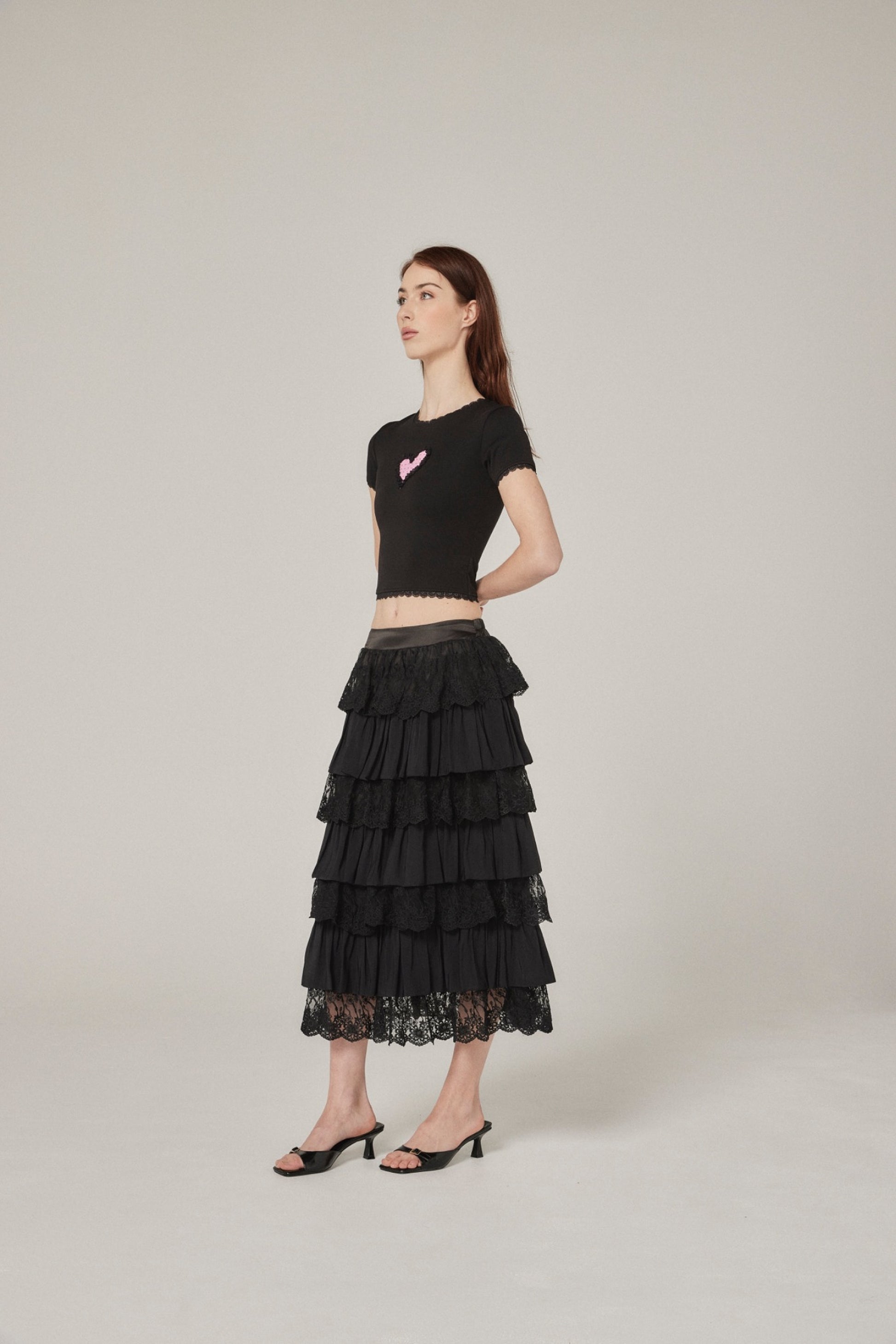 Nana Baby Tee - Black