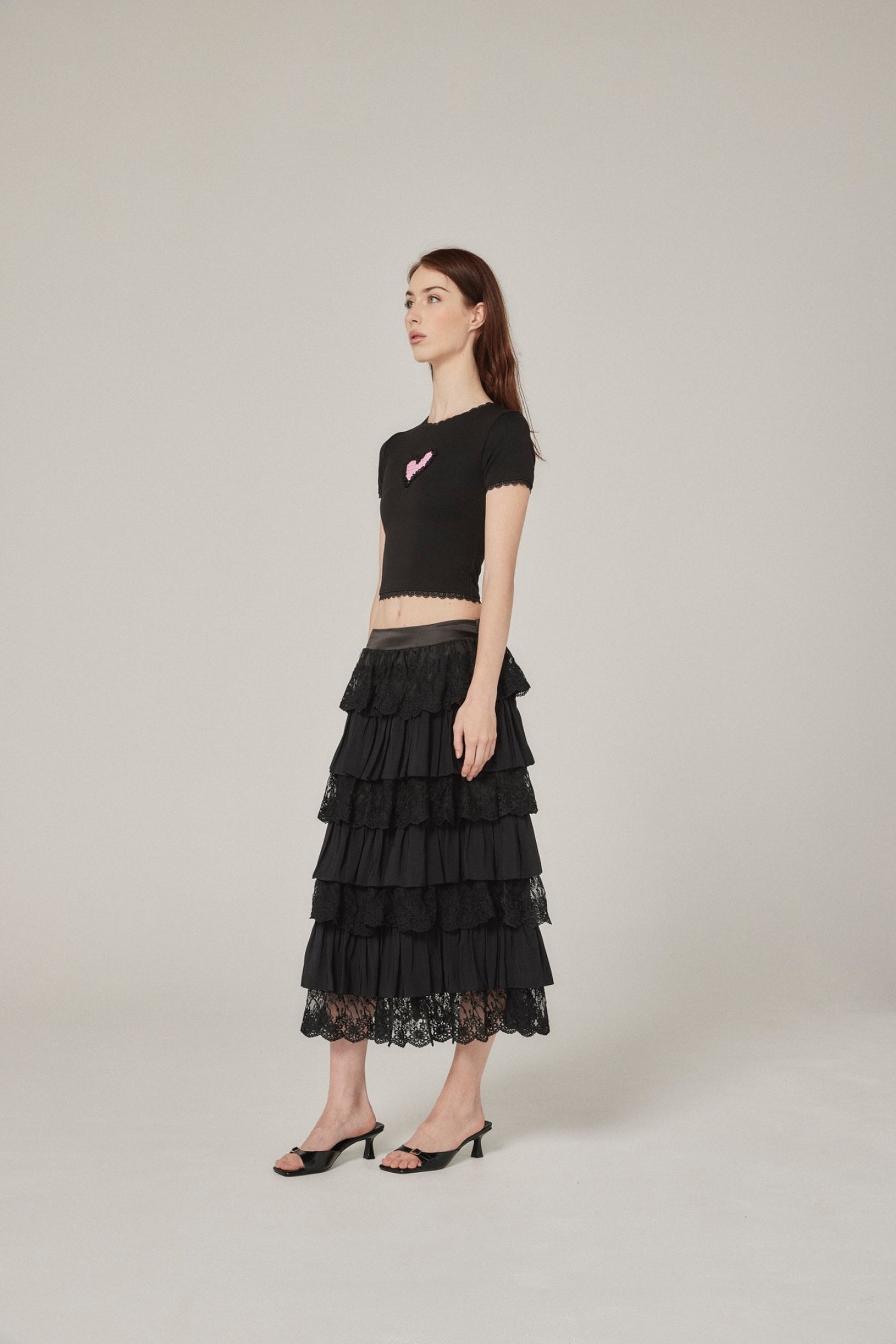 Nana Baby Tee - Black