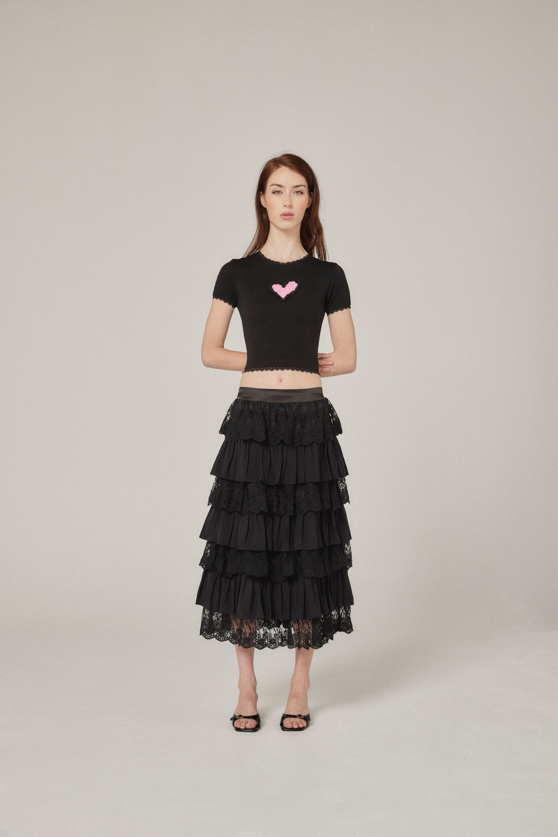 Nana Baby Tee - Black